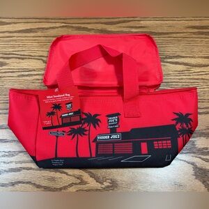 TRADER JOES Red Mini Insulated Bag Limited Edition Sold Out NWT Lunch